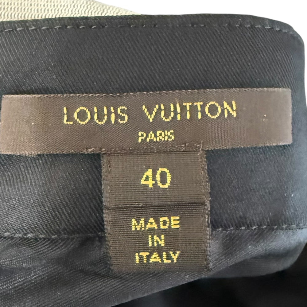 Louis Vuitton Flower Embroidery 100% Silk Skirt