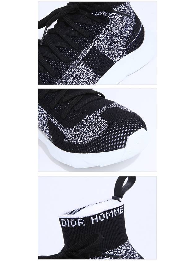 B21 Socks Knit High Top Sneakers Black Dior