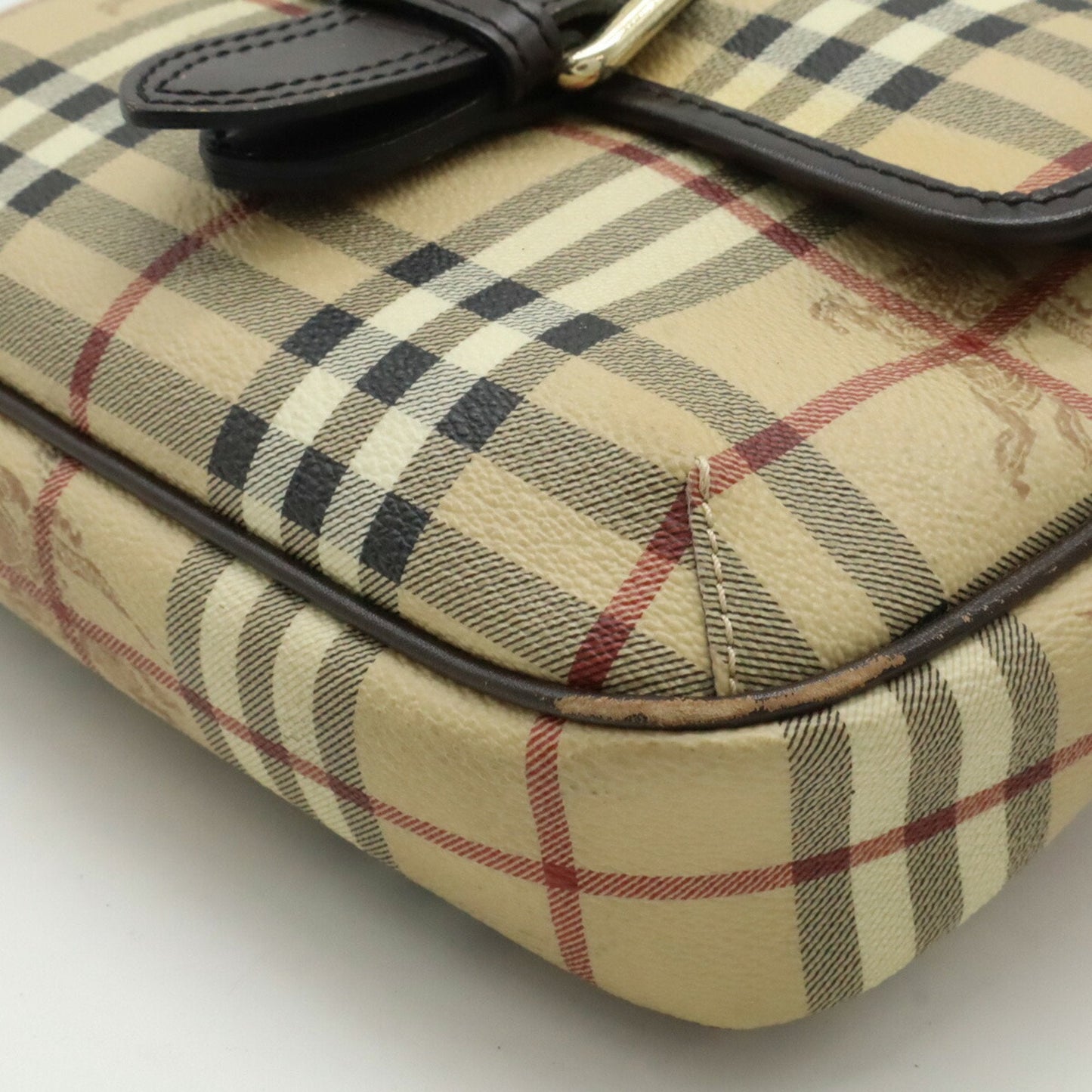 Burberry Pvc Leather Pochette Shoulder Bag ()