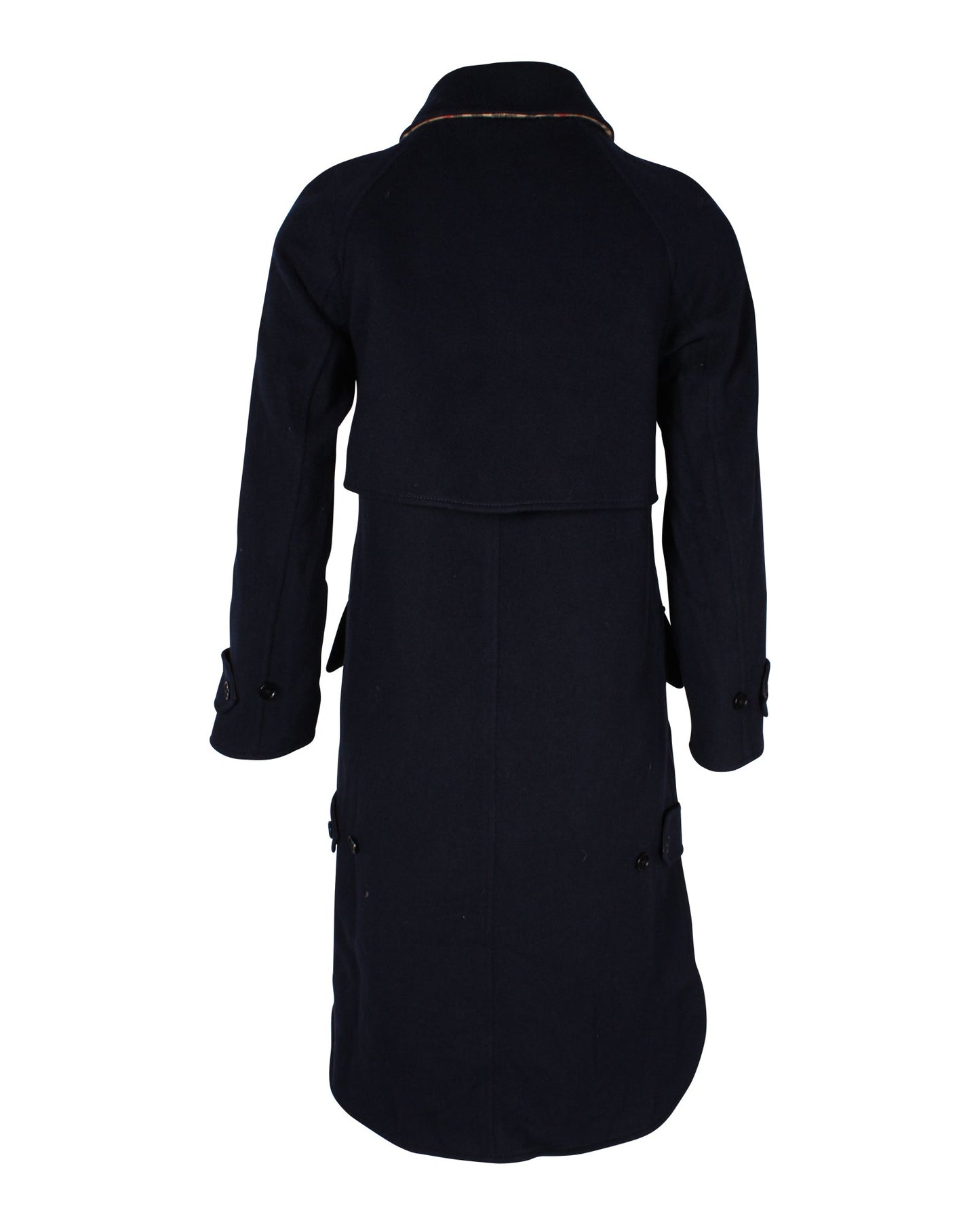 Burberry Car Coat in Navy Blue Cashmere