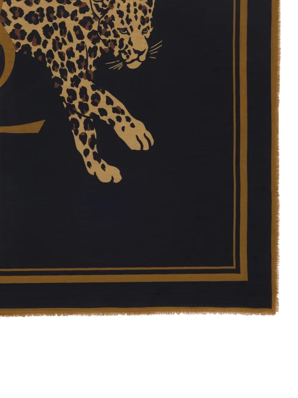 Saint Laurent Men Cassandre Large Square Scarf In Wool Twill