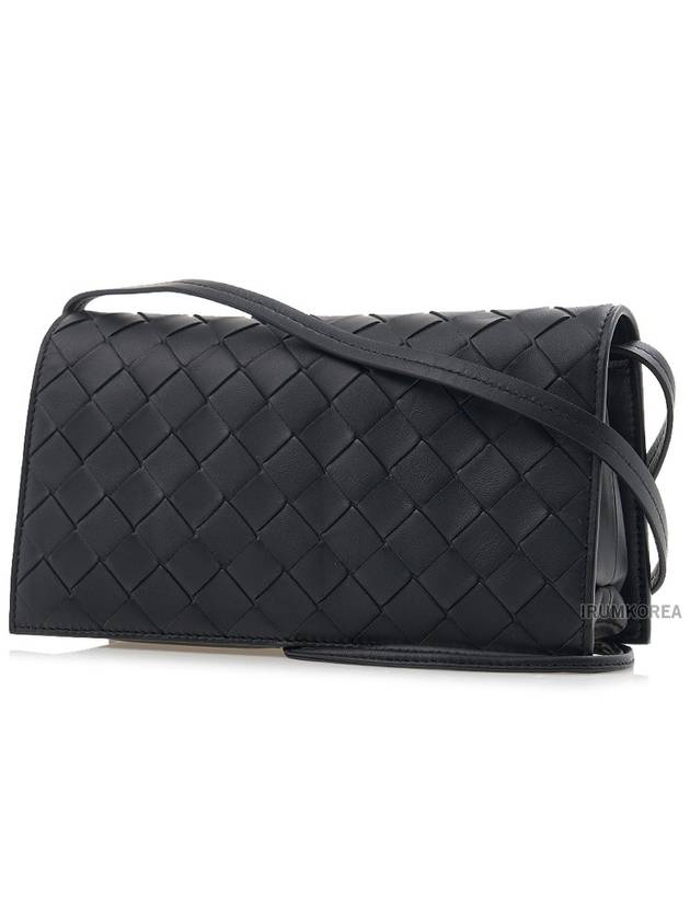 Bottega Veneta Intrecciato Mini Cross Bag Black