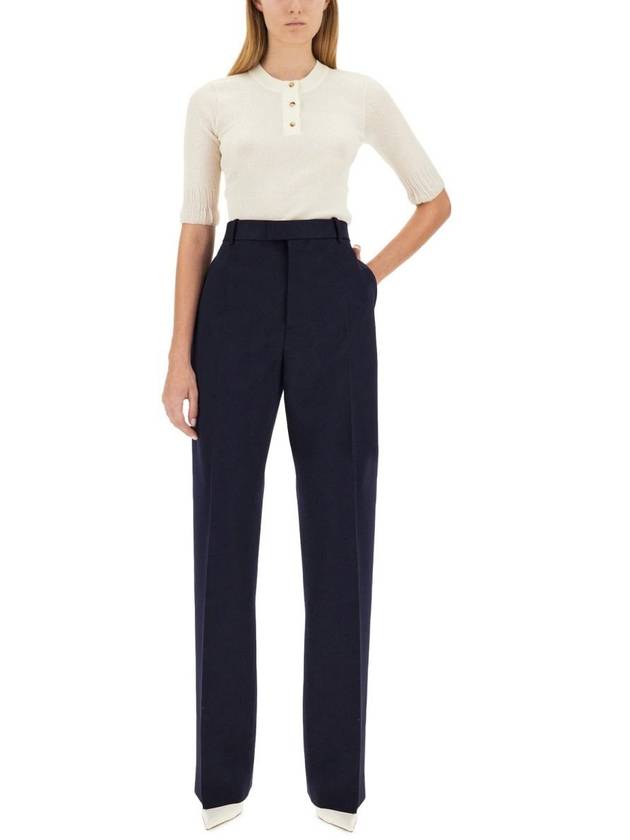 Bottega Veneta straight pants 743466 VKIS0 4121 NAVY