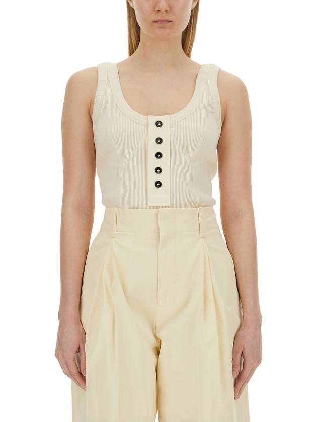 Bottega Veneta 24 ss Raise PLACKET Tank Top 779198 V3Z60 9028 B0111077103