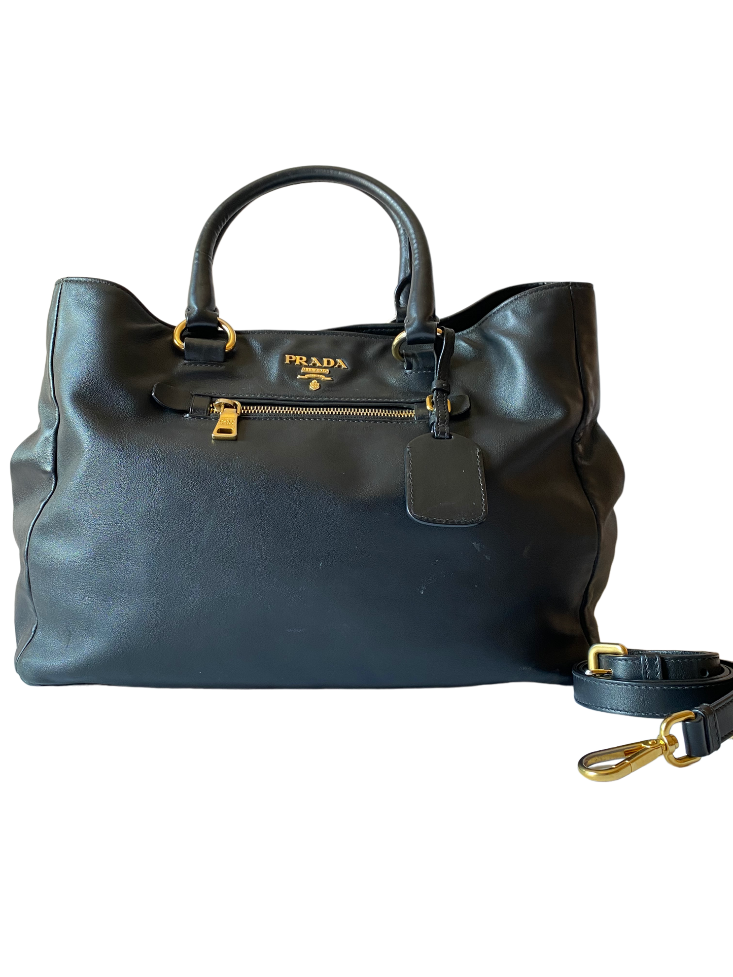 Prada Black Top Handle Bag