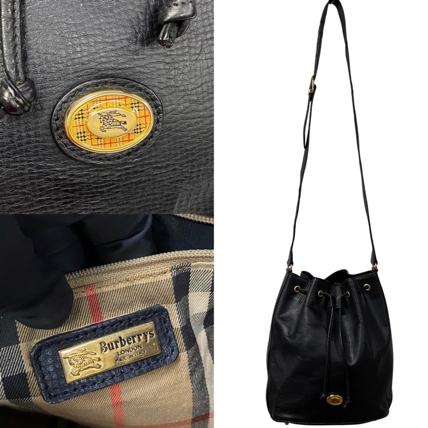Burberry Burberrys Leather Shoulder Bag ()