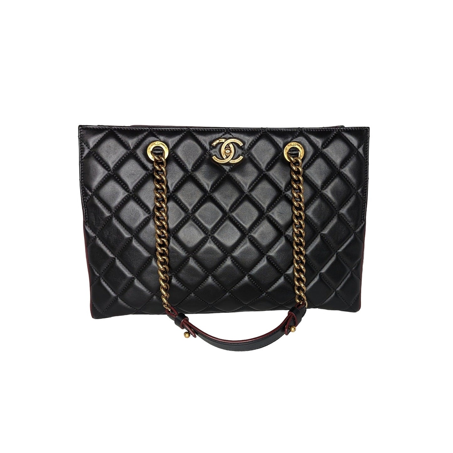 Chanel bag Black Quilted Calfskin Perfect Edge Tote