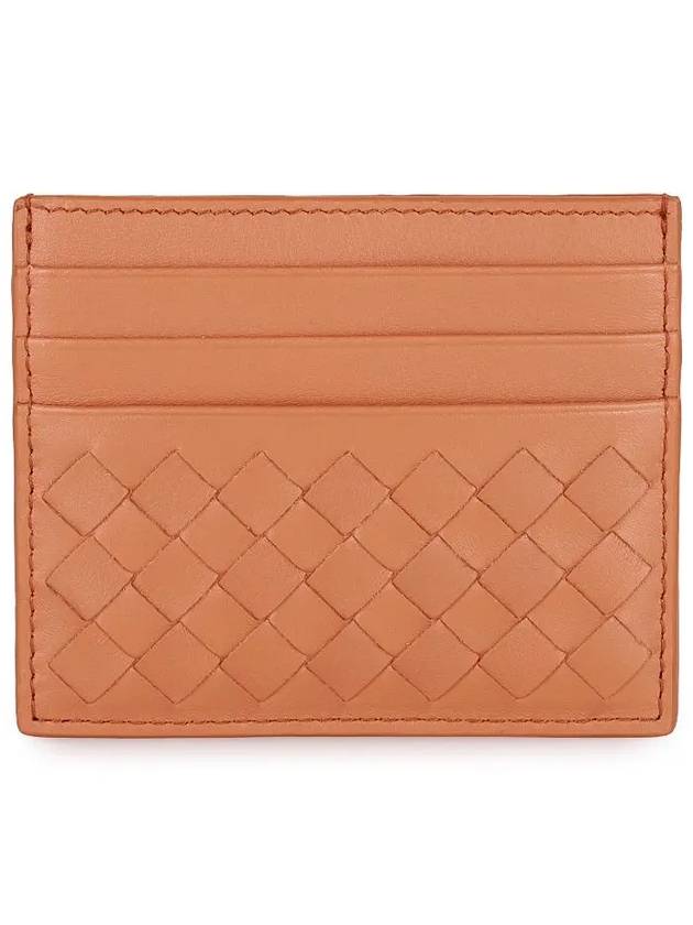 Bottega Veneta Intrecciato Card Wallet Orange