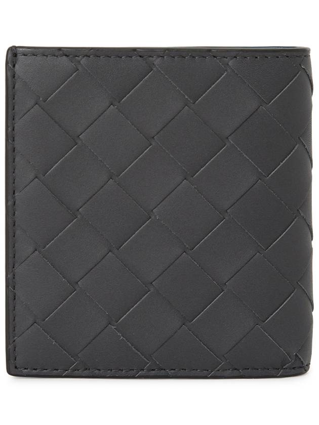 Bottega Veneta Intrecciato Slim Half Wallet Charcoal