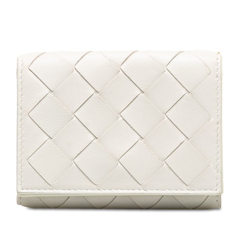 Bottega Veneta Interlude Three Folded Wallet Leather White