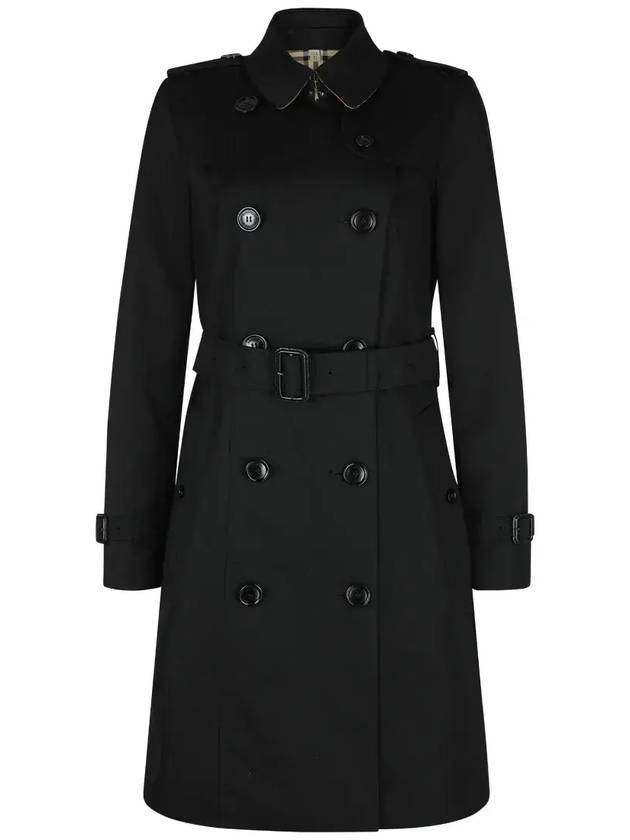 Burberry Chelsea Cotton Trench Coat Black