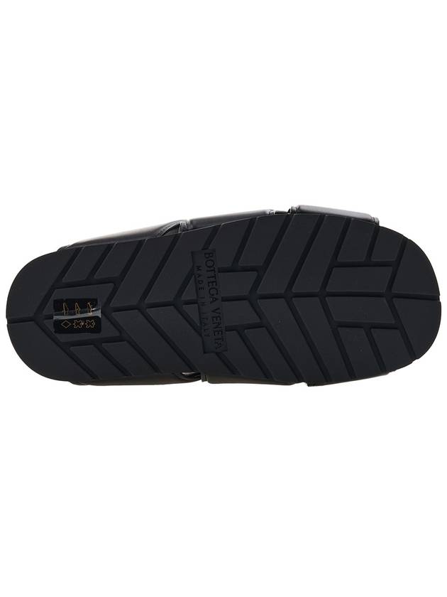 Bottega Veneta Bridge Leather Slippers Black