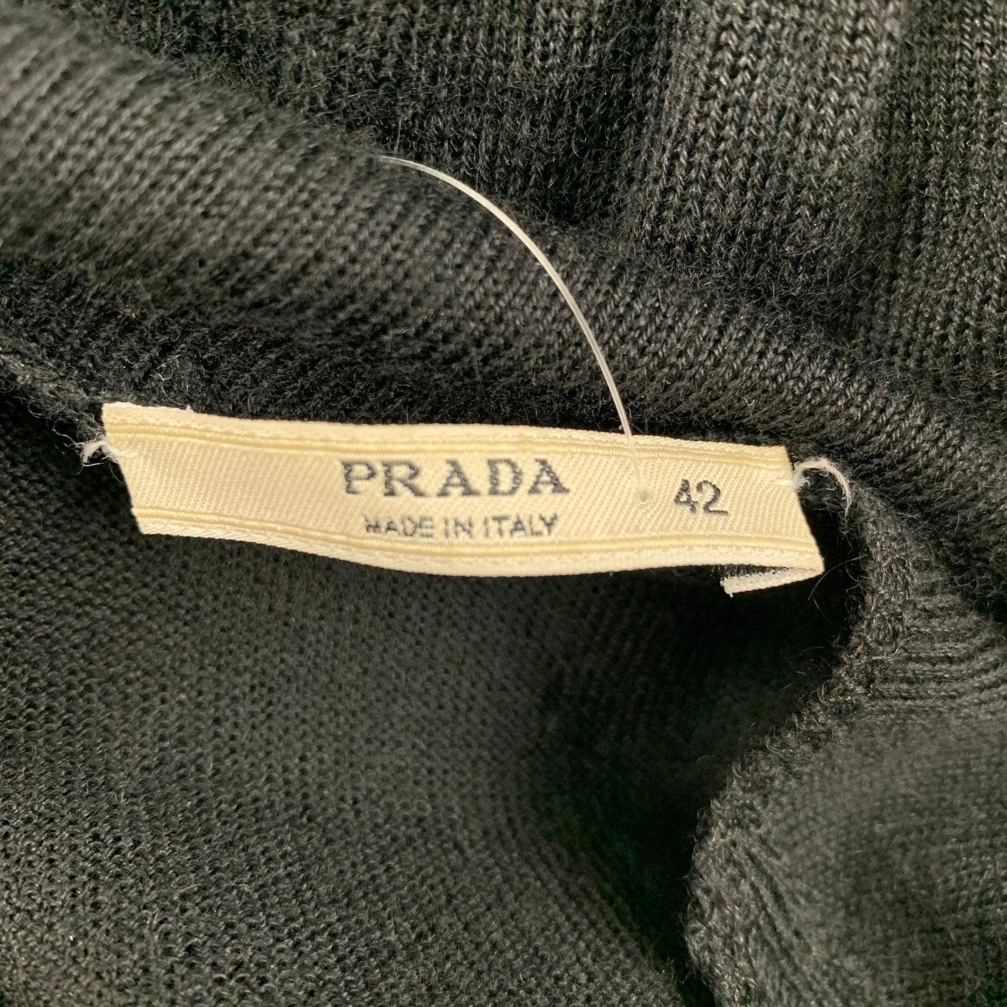 PRADA Size 6 Black Beaded Sleeveless Dress Top