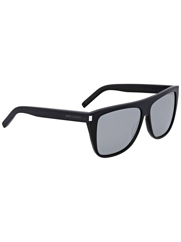 Saint Laurent Saint Laurent Grey Mirror Rectangular Unisex Sunglasses SL 1 001 59