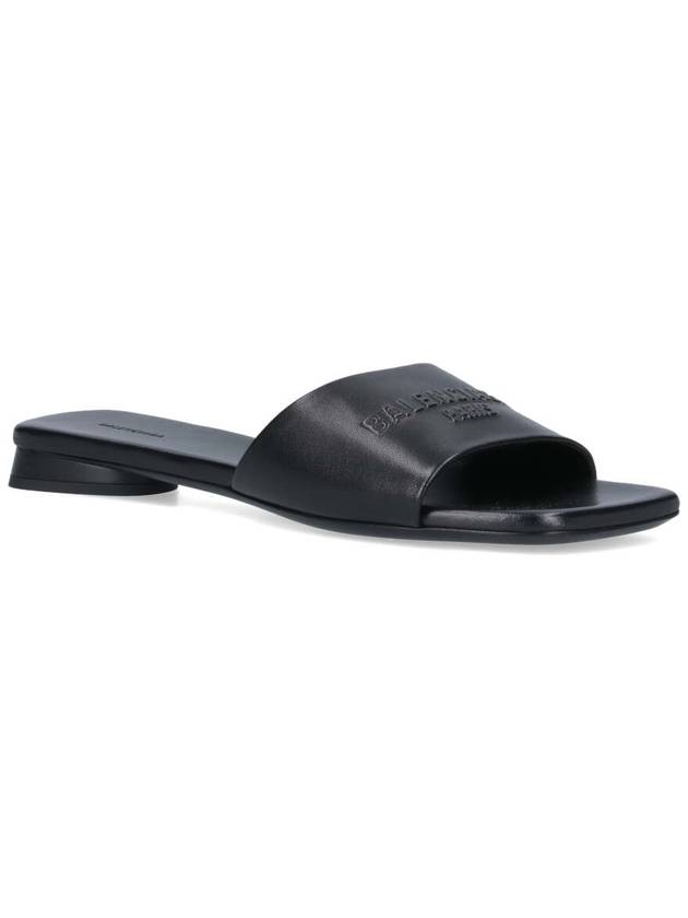 Balenciaga Duty Free Flat Sandal Black
