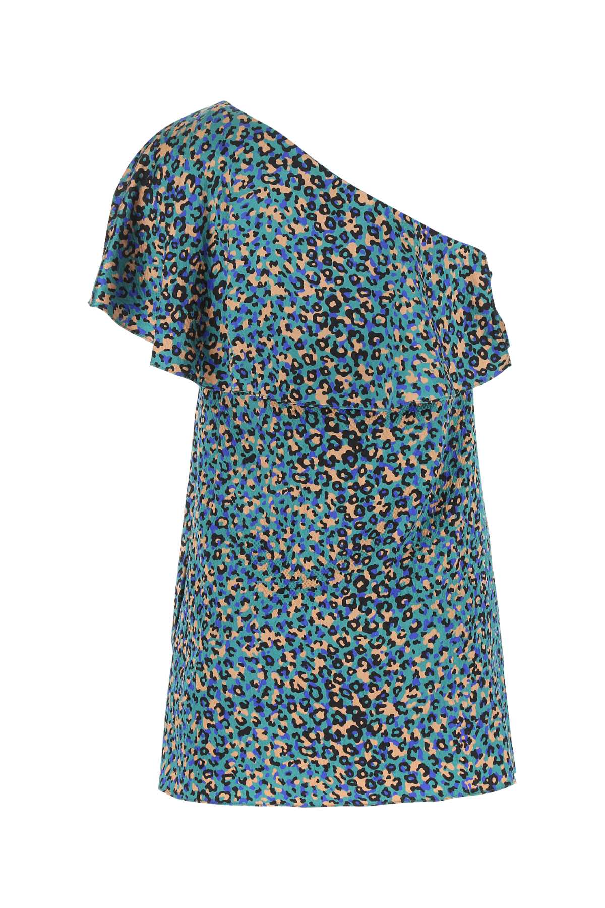 Saint Laurent Women Printed Stretch Silk Mini Dress