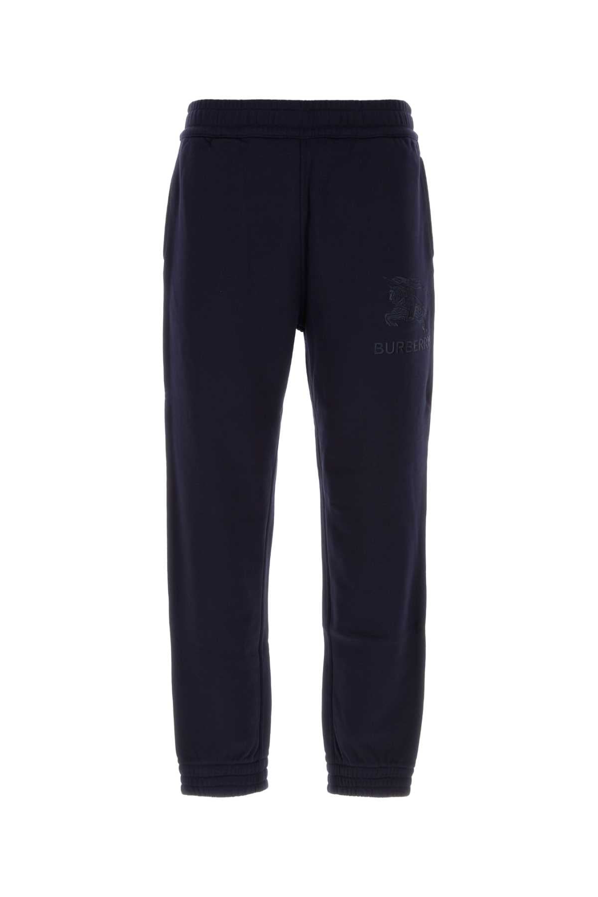 Burberry Men Blue Cotton Joggers