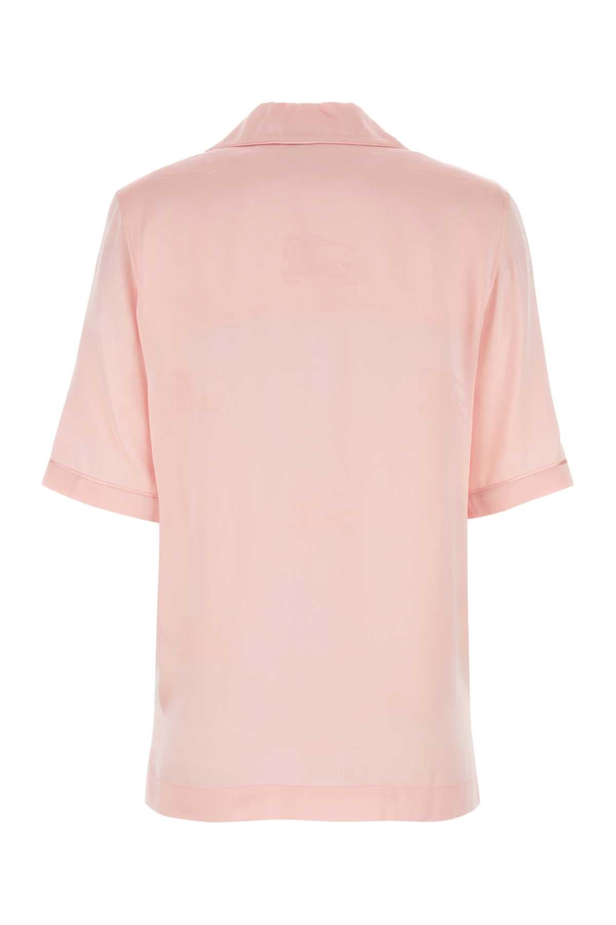 Burberry Women Pastel Pink Satin Shirt
