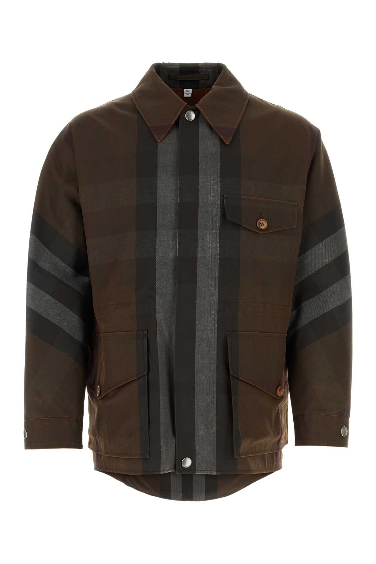 Burberry Men Embroidered Polyester Blend Jacket