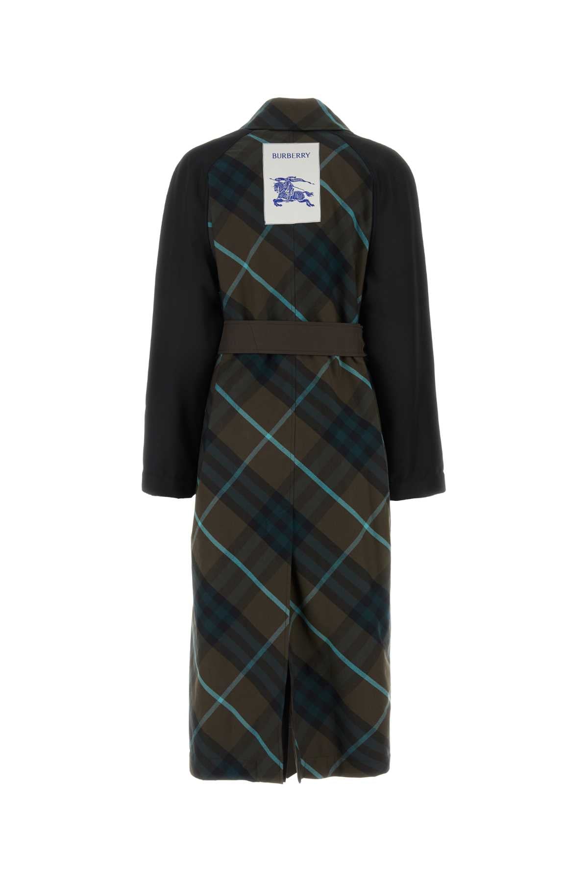 Burberry Women Embroidered Gabardine Bradford Trench Coat