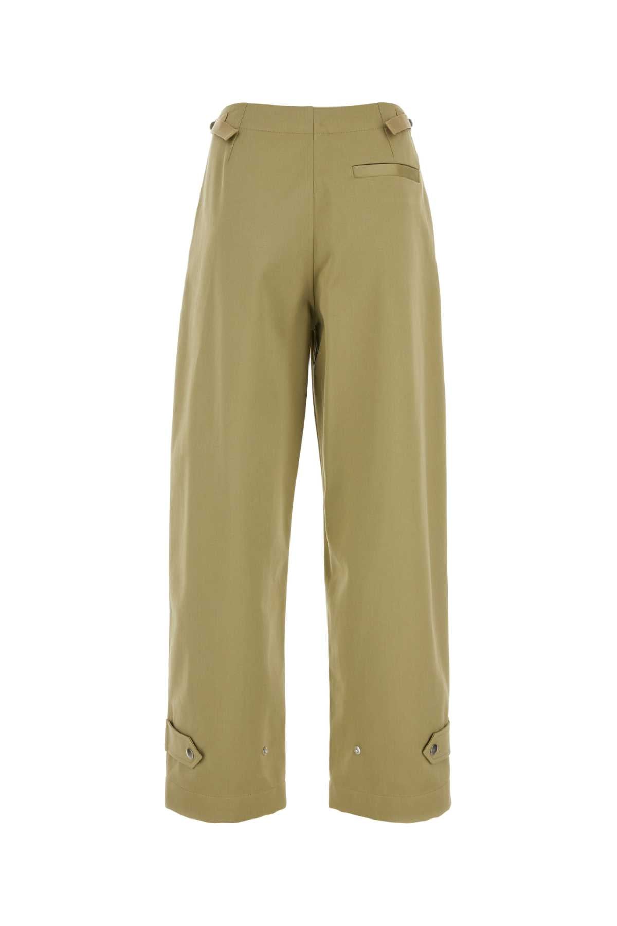 Burberry Women Military Green Cotton Pant