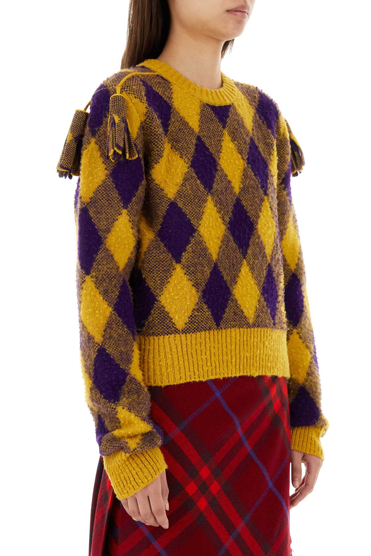 Burberry Women Embroidered Wool Sweater