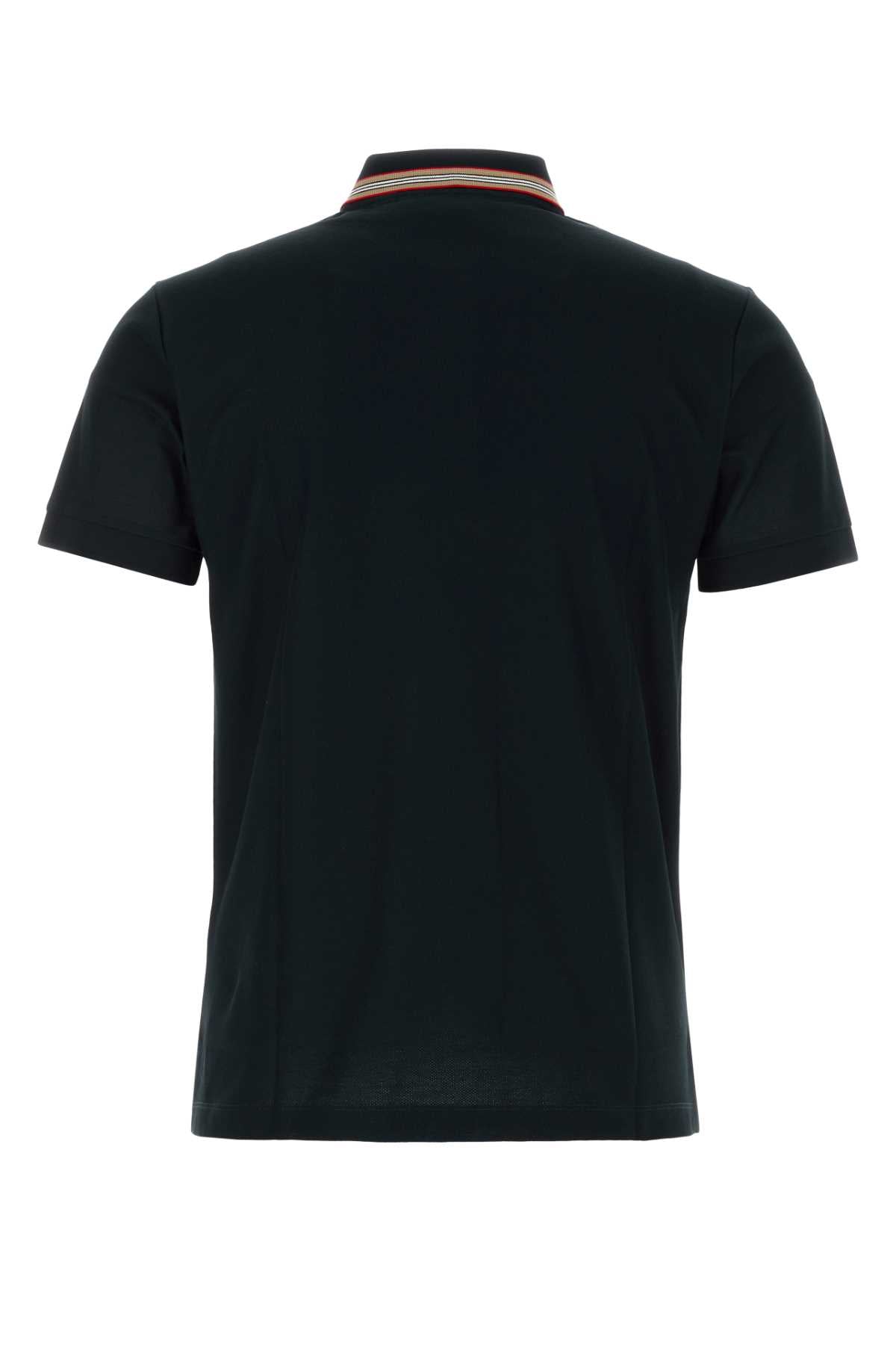 Burberry Men Black Piquet Polo Shirt
