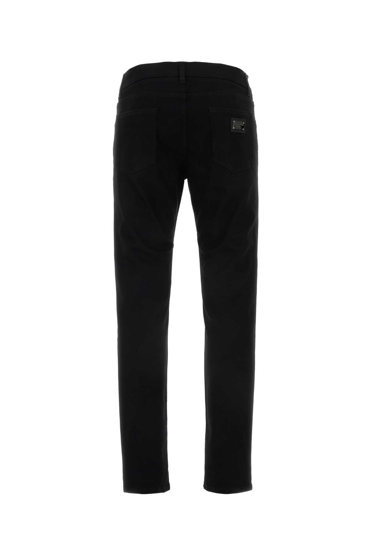 Dolce & Gabbana Men Black Stretch Denim Jeans