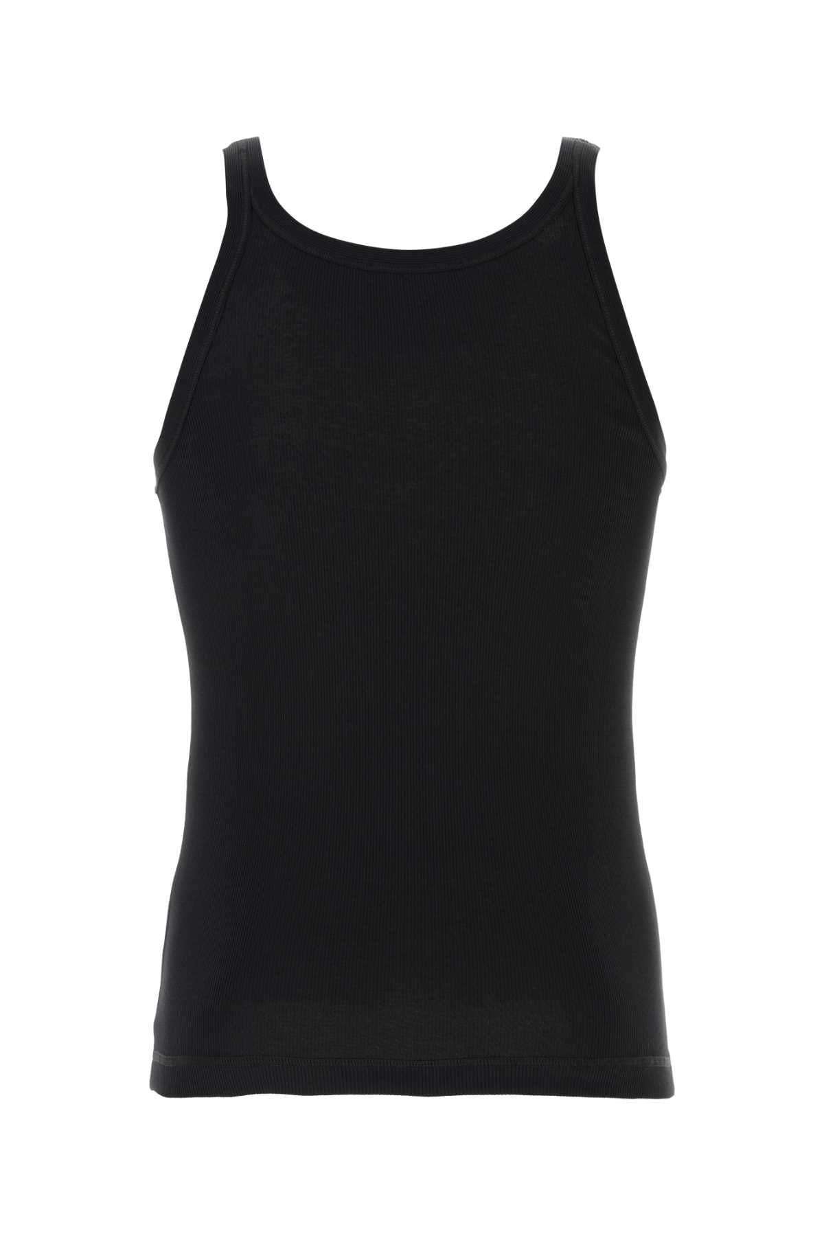 Dolce & Gabbana Men Black Cotton Tank Top