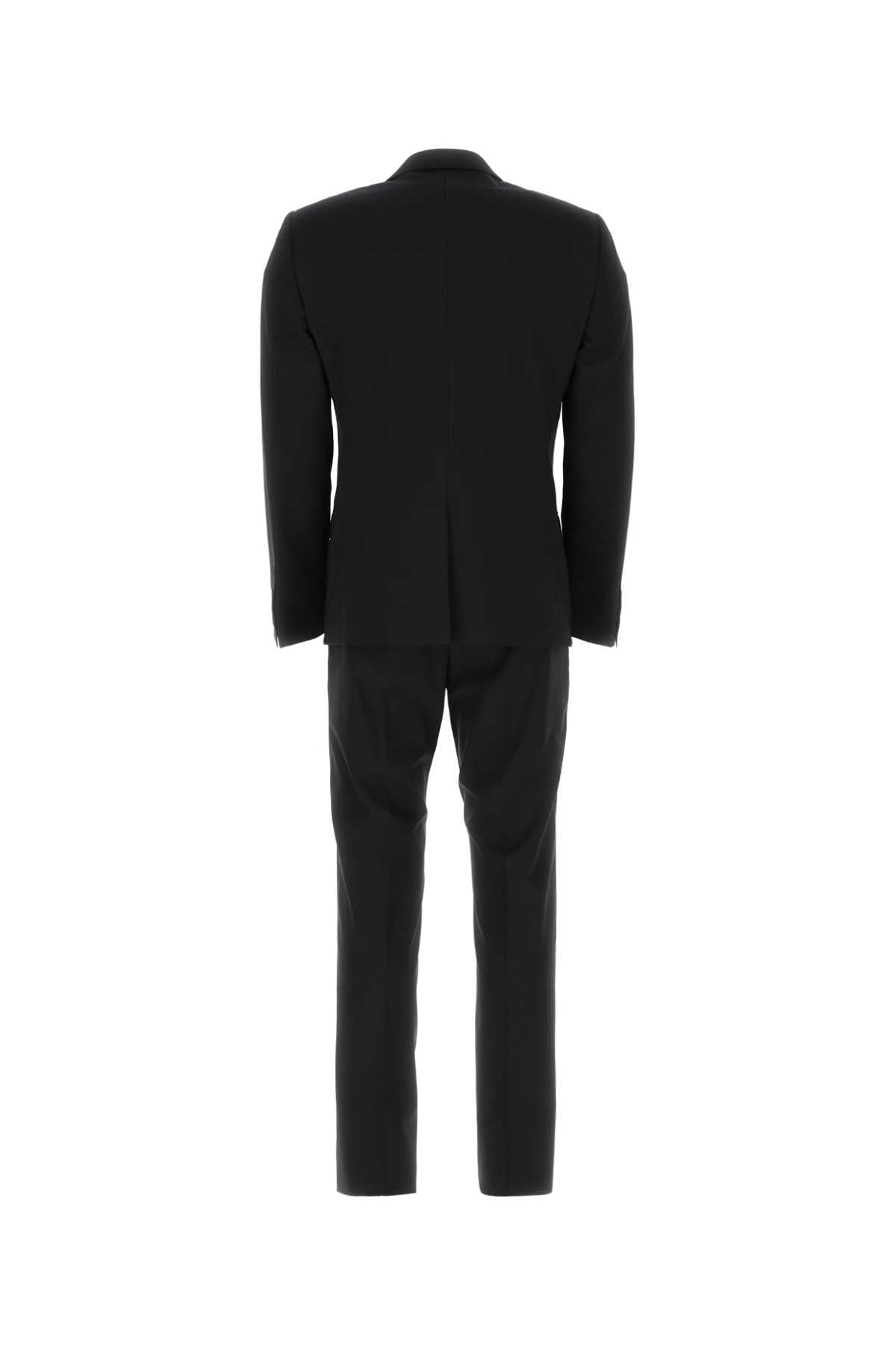 Dolce & Gabbana Men Black Stretch Wool Tuxedo
