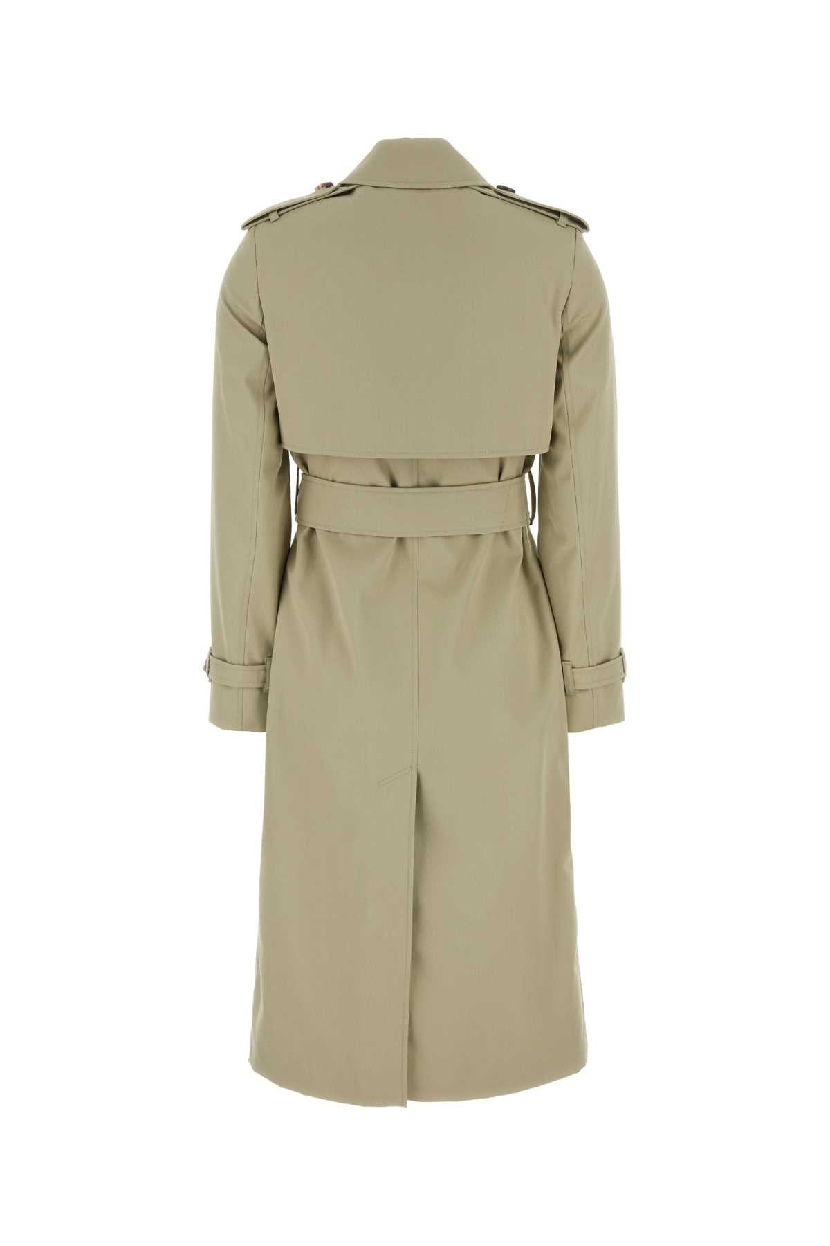 Burberry Women Cappuccino Polyester Blend Trench Coat