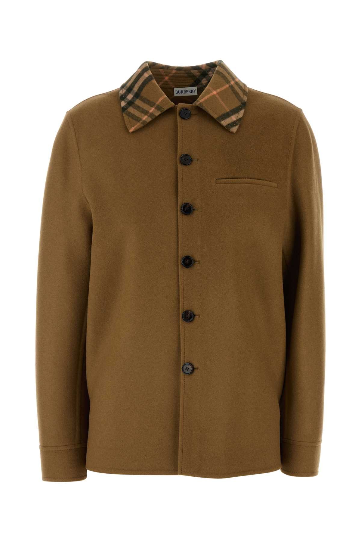 Burberry Women Biscuit Wool Coat