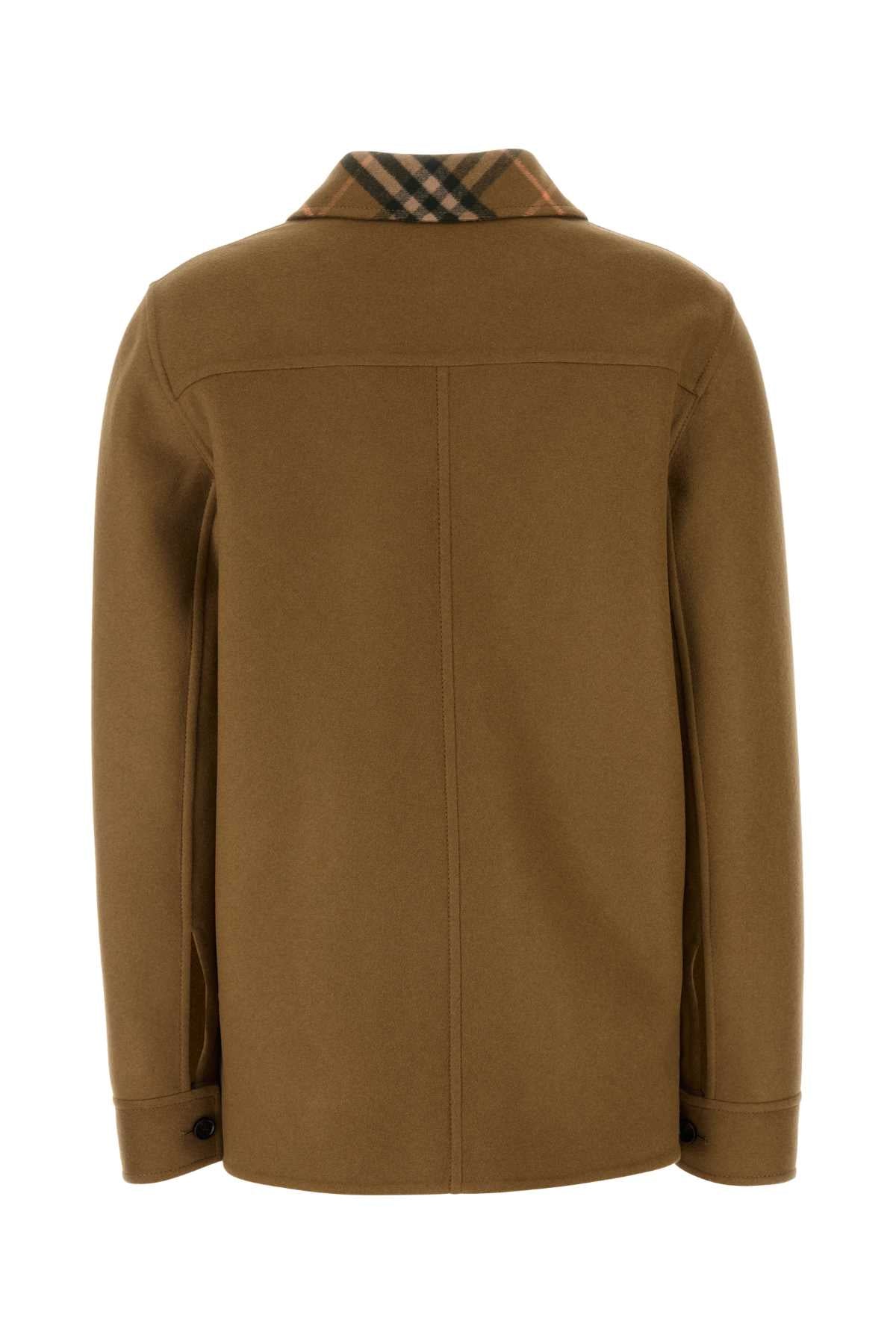 Burberry Women Biscuit Wool Coat
