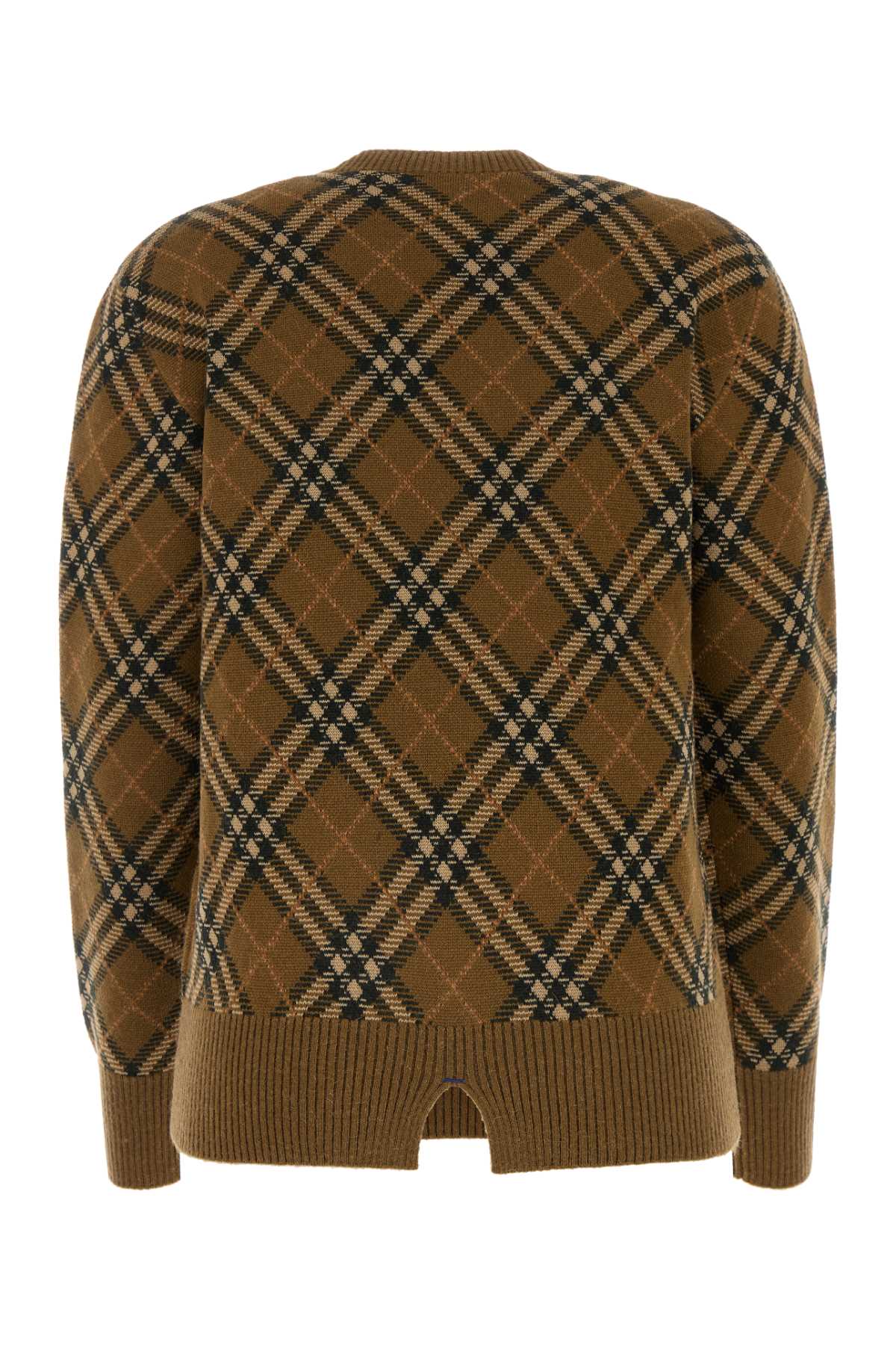 Burberry Women Embroidered Wool Blend Sweater