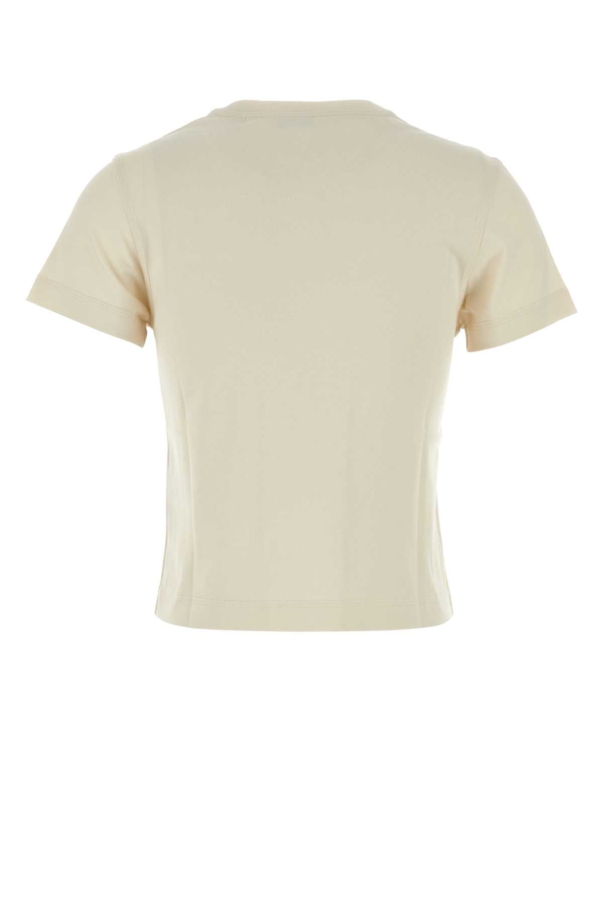 Burberry Women Sand Cotton T-Shirt