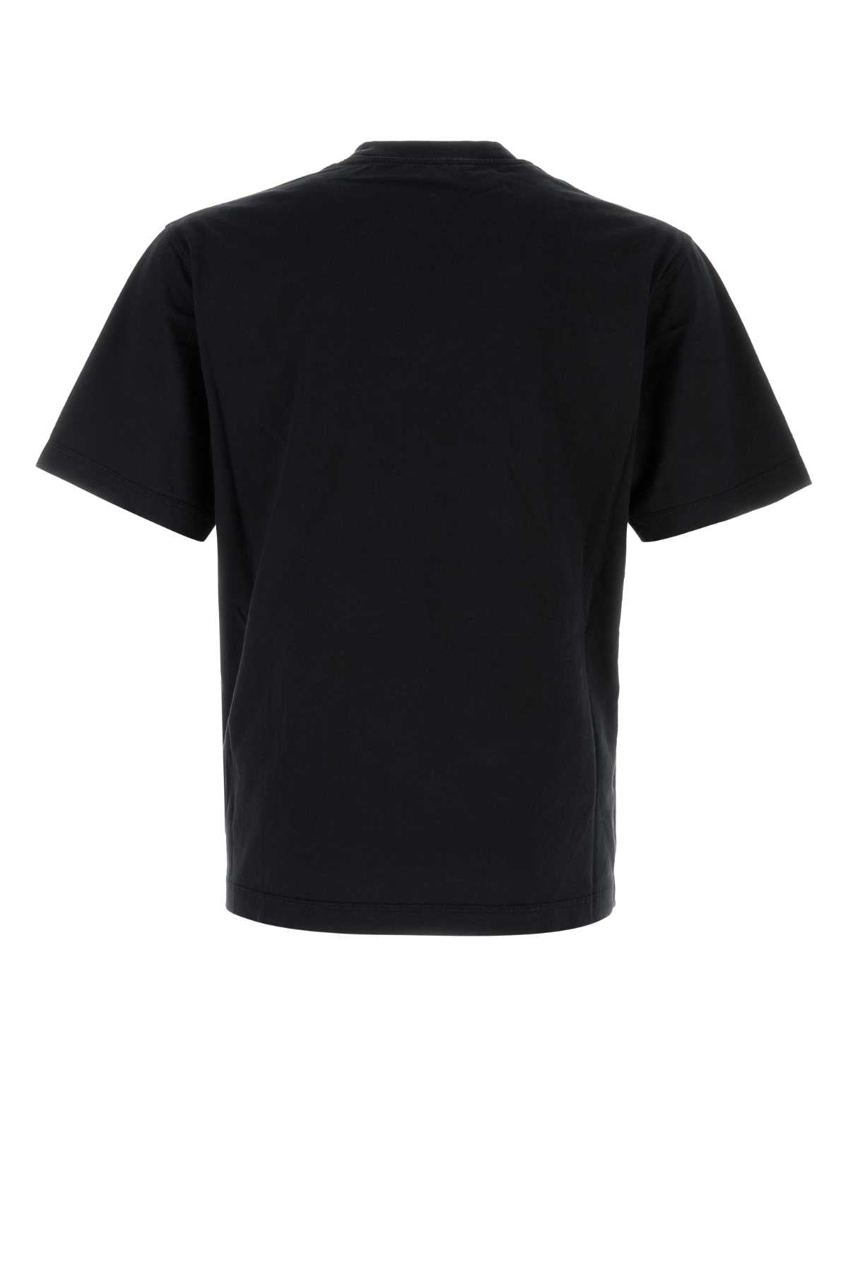 Burberry Men Black Cotton T-Shirt