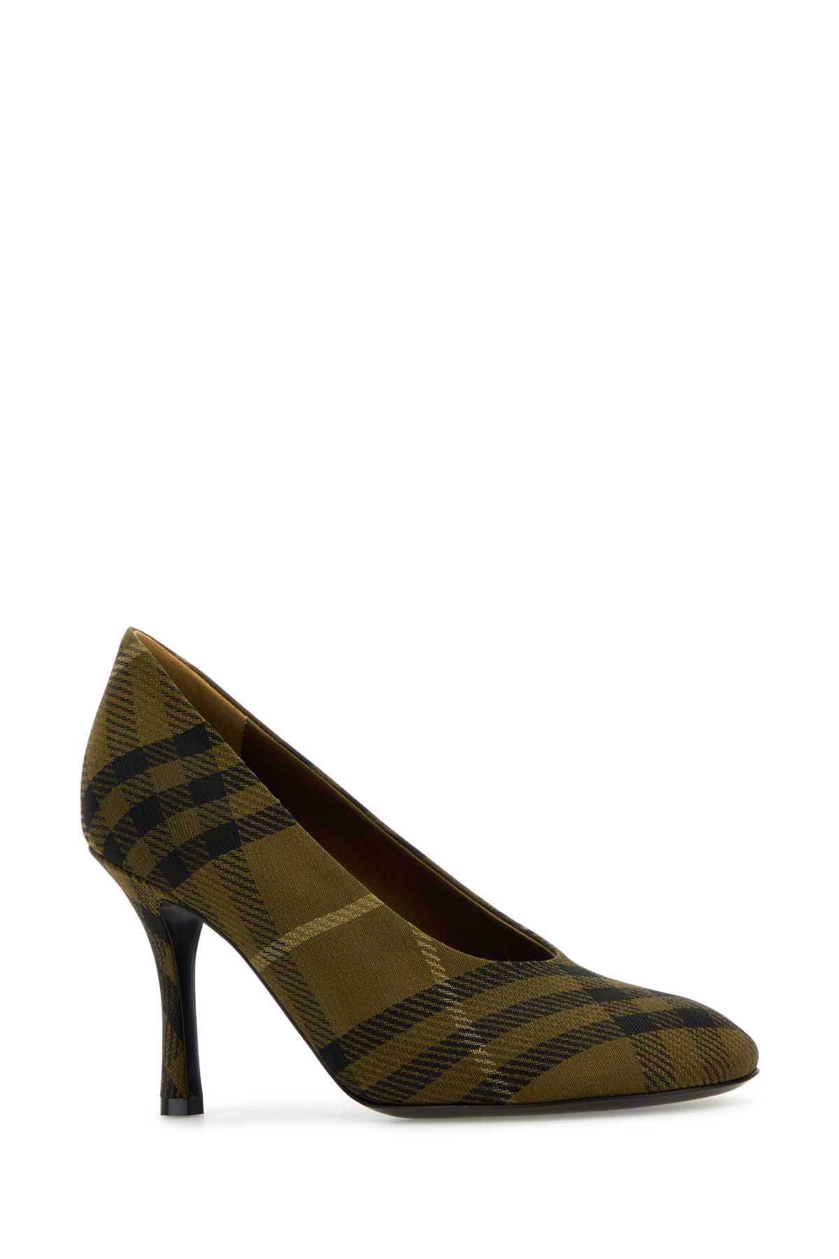 Burberry Women Embroidered Canvas Pumps