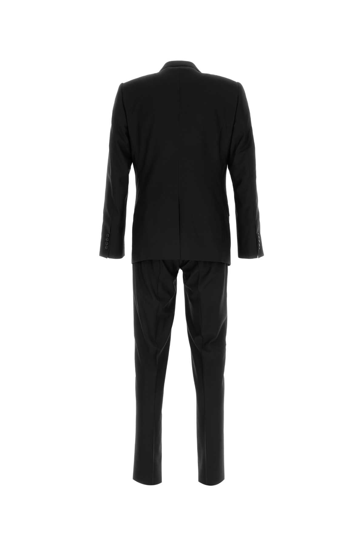 Dolce & Gabbana Men Black Wool Blend Suit