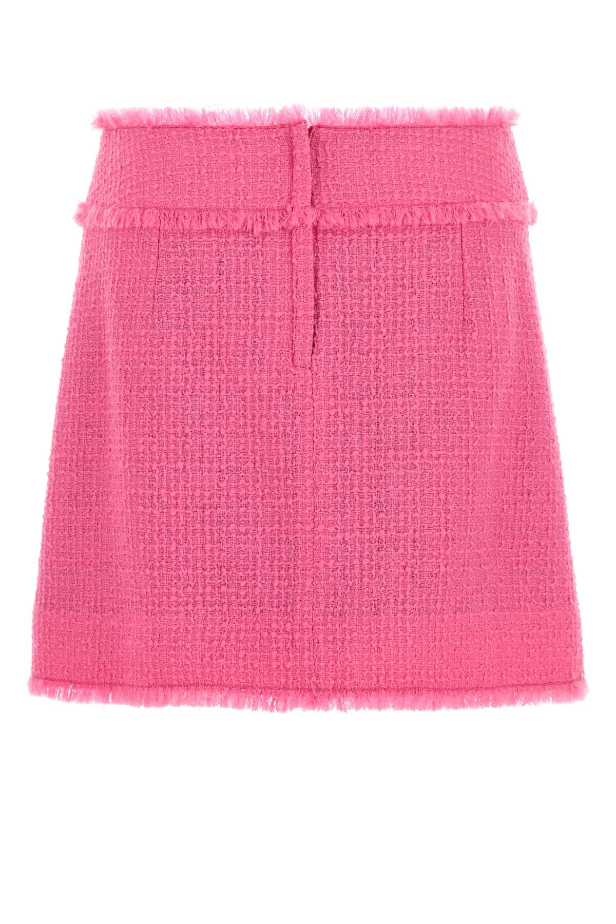 Dolce & Gabbana Women Fuchsia Tweed Mini Skirt