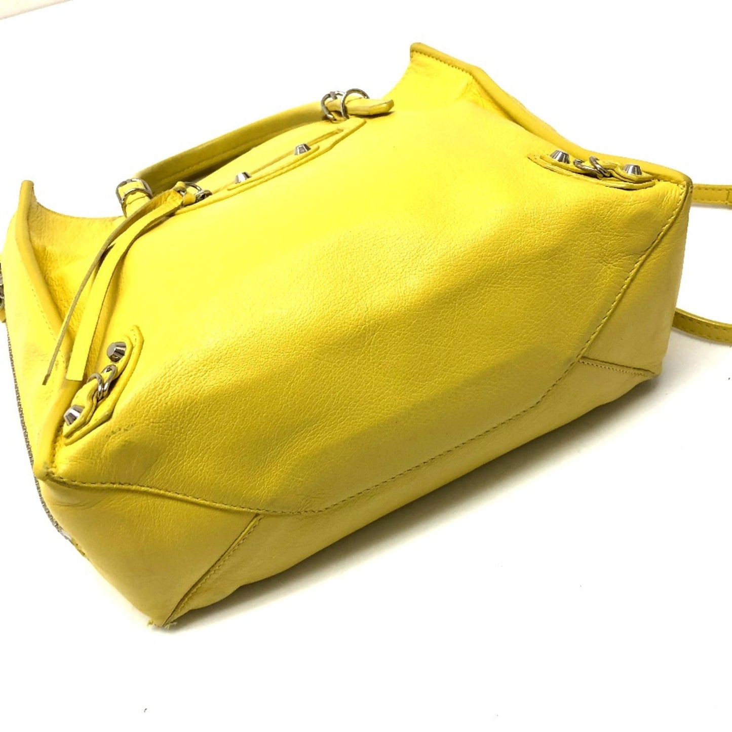 Balenciaga Yellow Leather Shoulder Bag ()