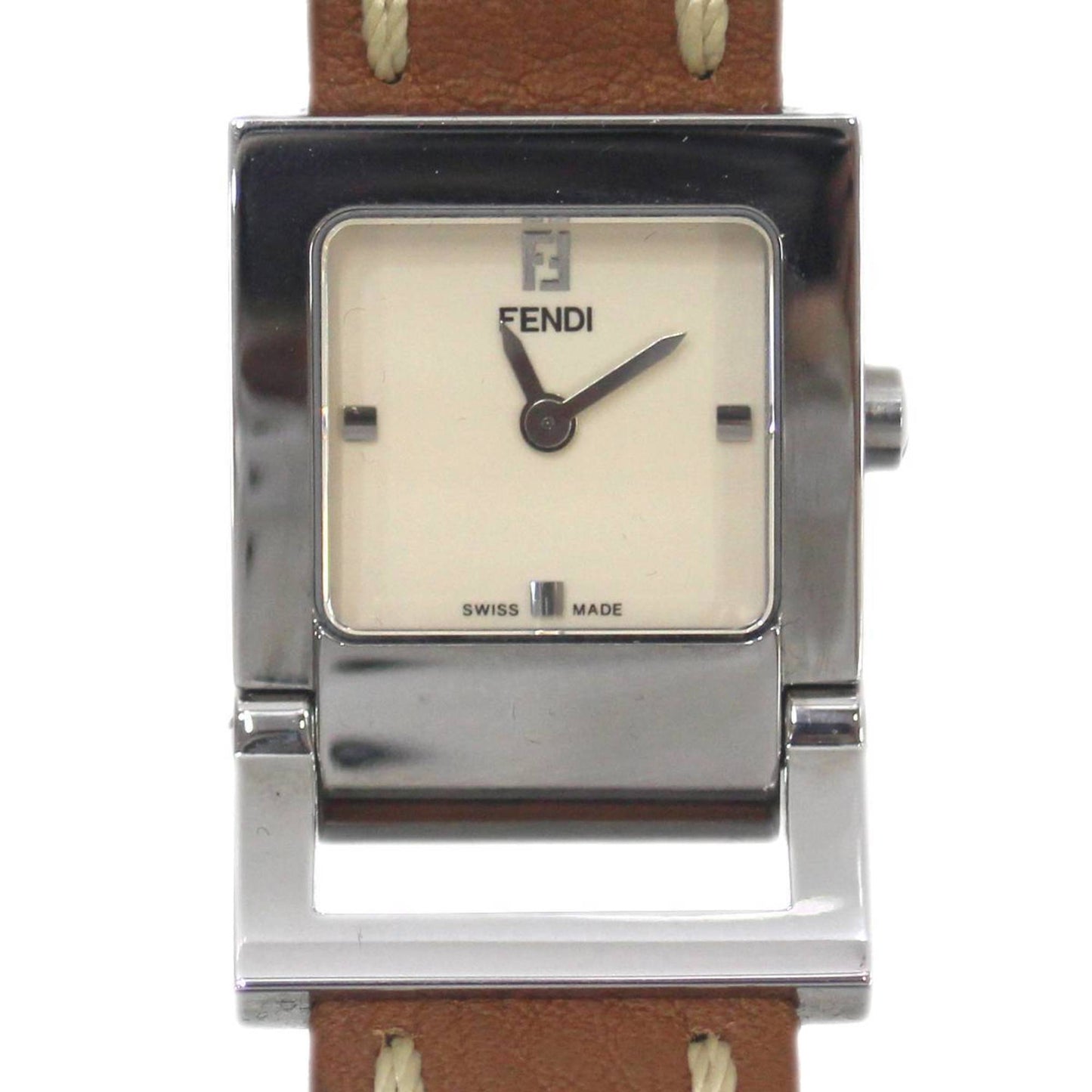 FENDI Horology Women's Quartz SS x Brown Dial White 003-5200L-912