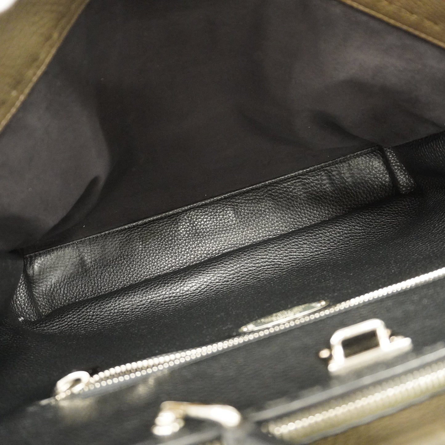 FENDIAuth Selleria Peak Curve Men's Leather Handbag,Shoulder Bag Brown