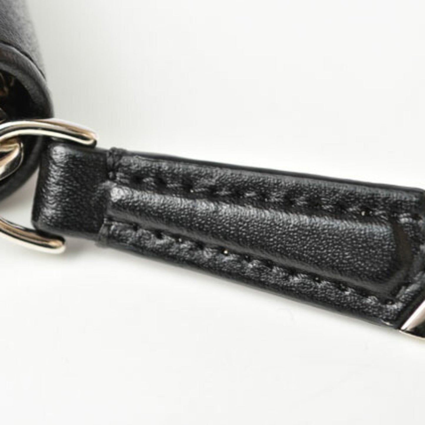 FENDI wallet long round zipper rainbow leather black multicolor studs 8M0299