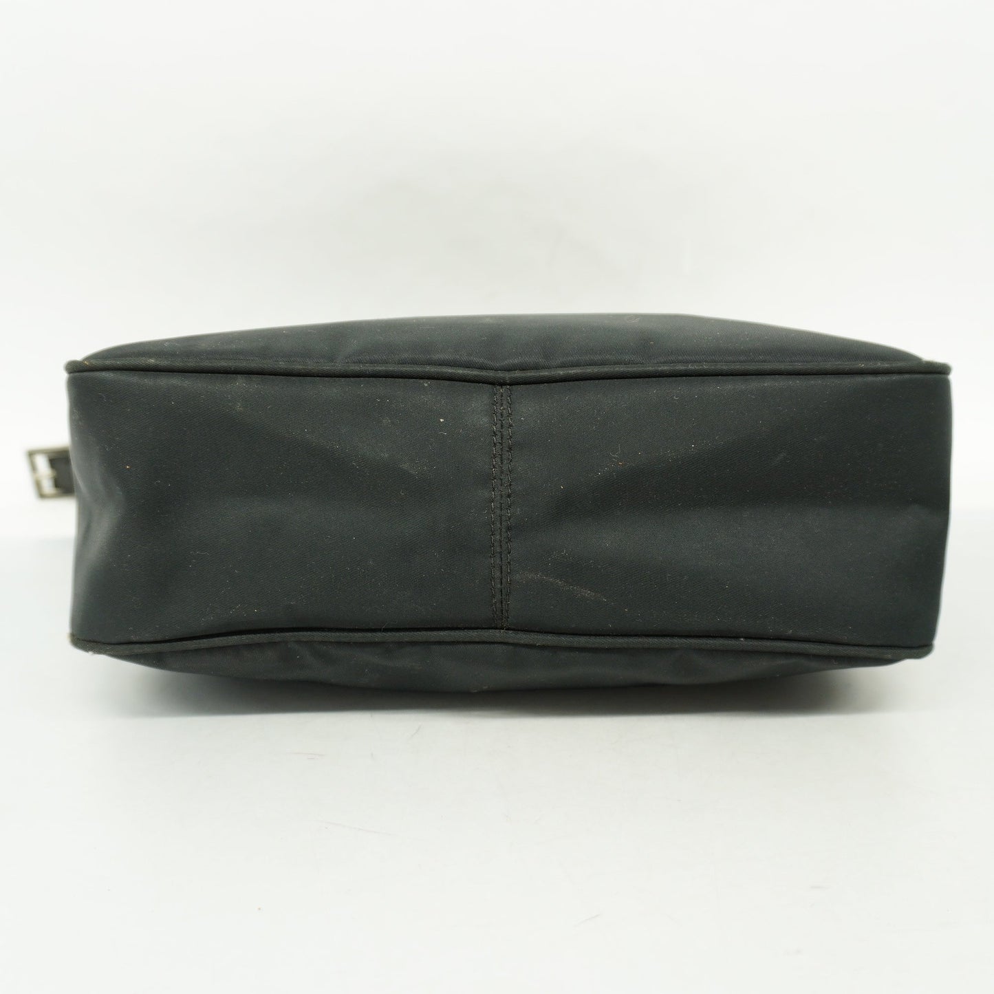 FENDIAuth FF Logo Women's Nylon Shoulder Bag Black