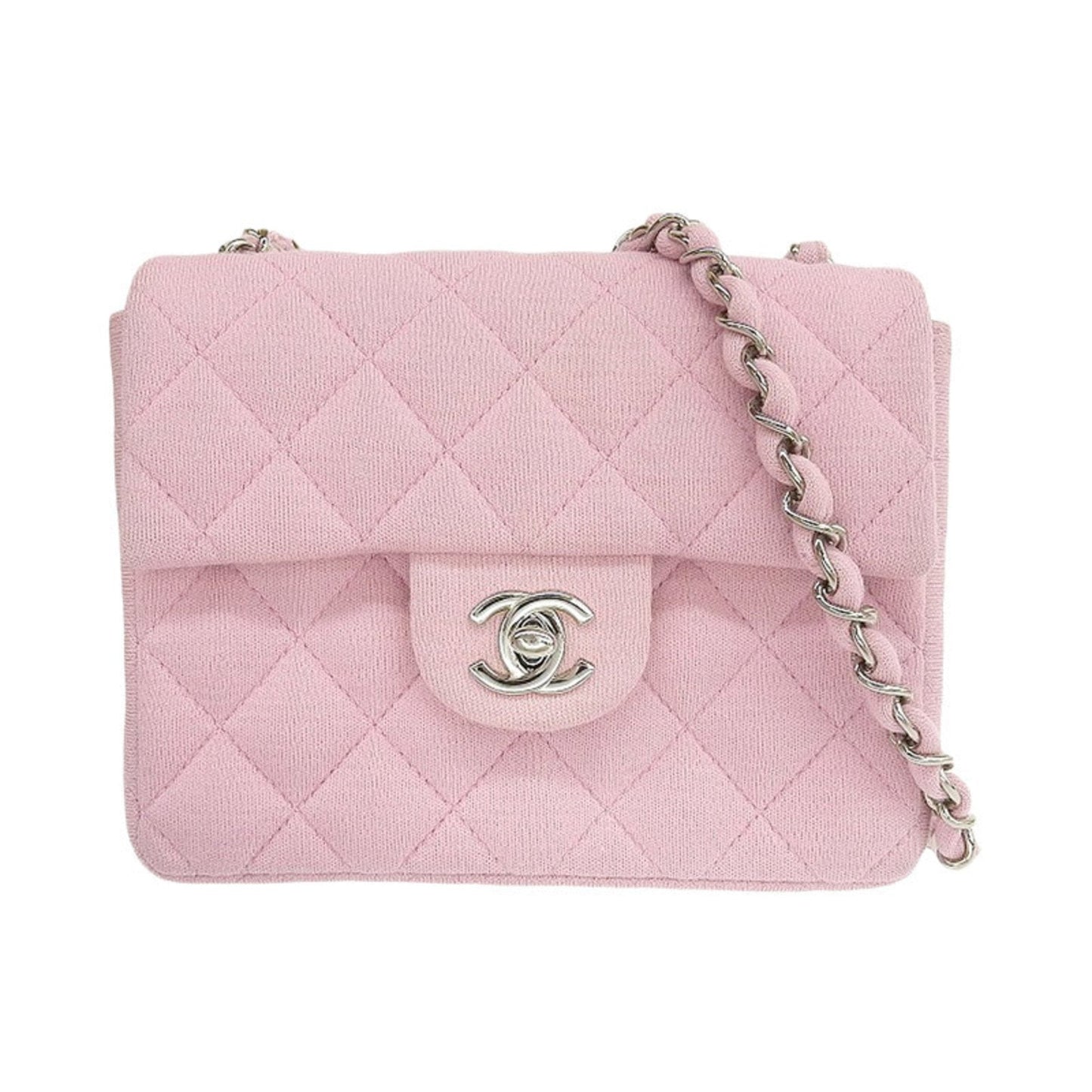 Chanel Bag Mini Matrasse Chain Shoulder Cotton Single Pink