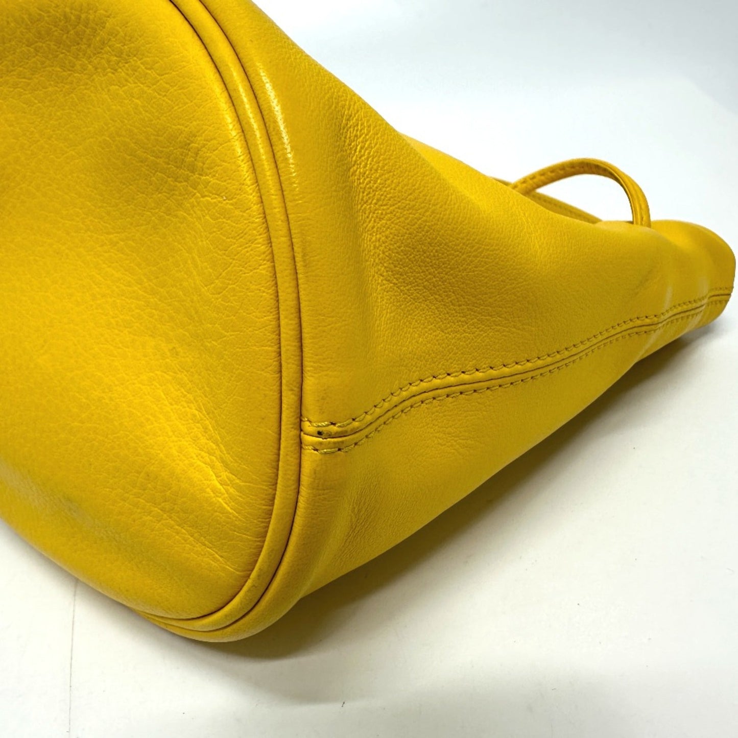 Balenciaga Yellow Leather Shoulder Bag ()