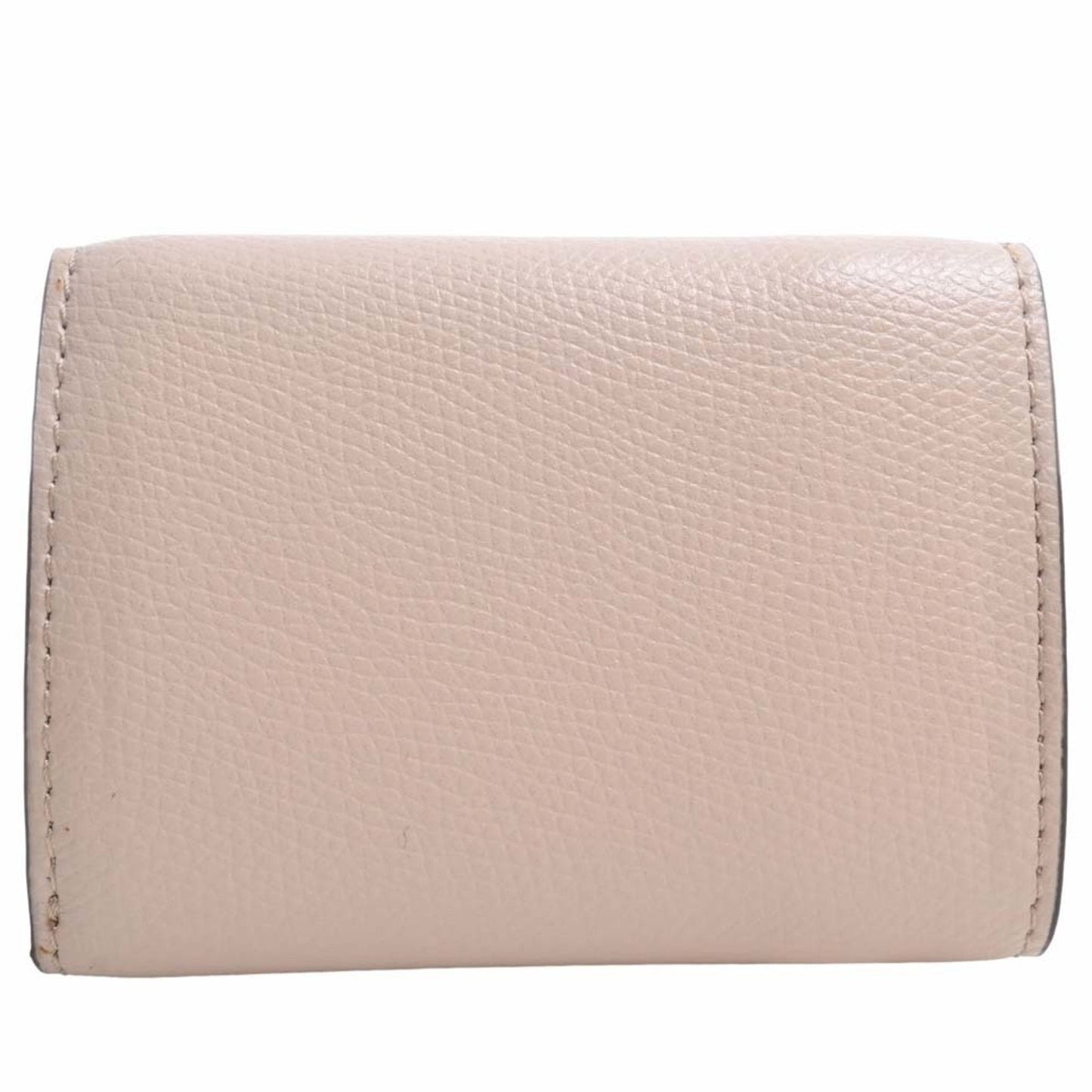 FENDI F's Leather Micro Trifold Wallet 8M0395 Pink Ladies