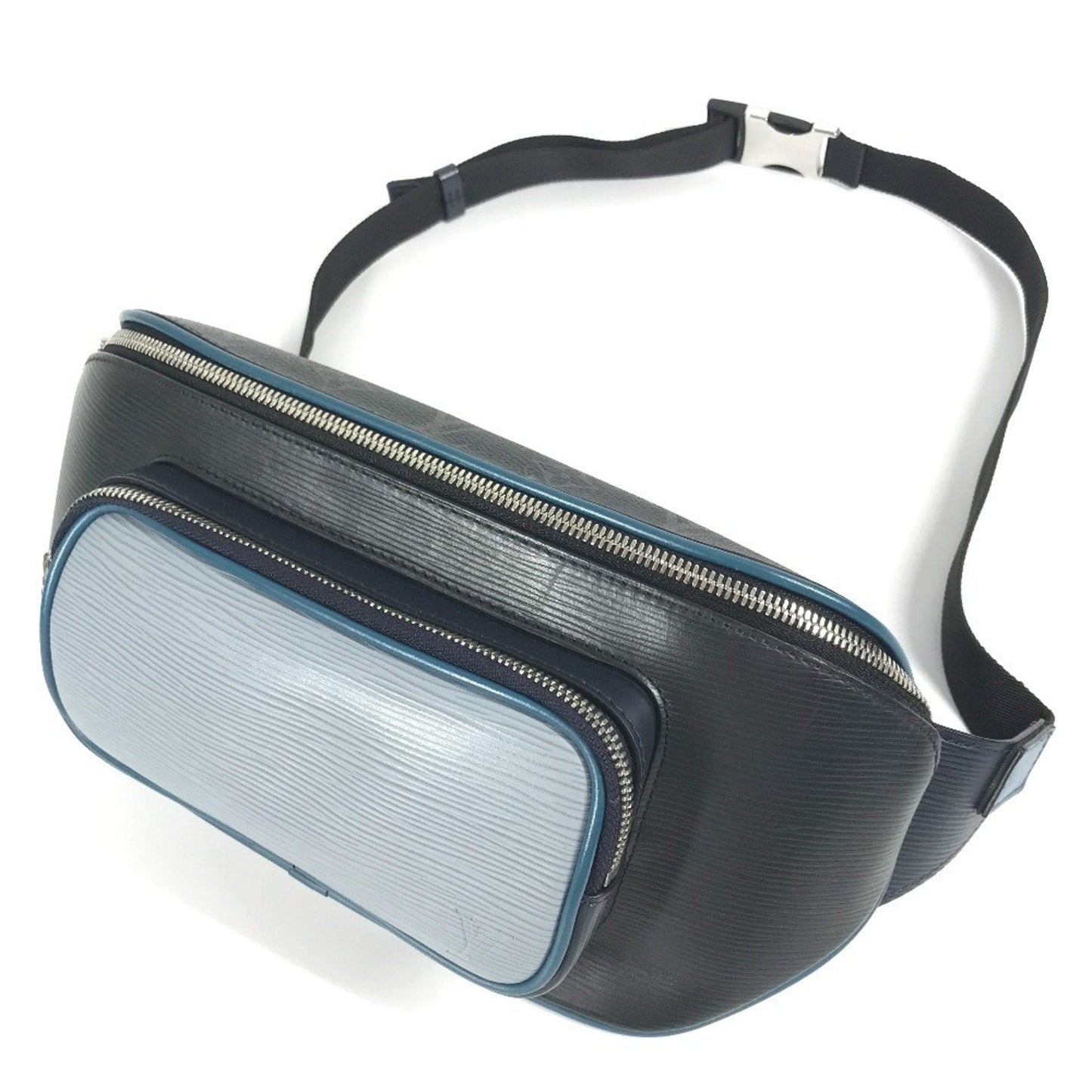 Louis Vuitton Blue Monogram Eclipse Navy Monogram Eclipse Epi Leather Fanny Pack Shoulder Bag ()