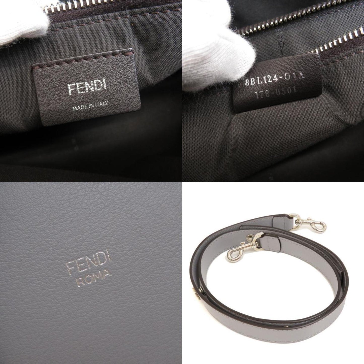 FENDI visor way handbag calf ladies