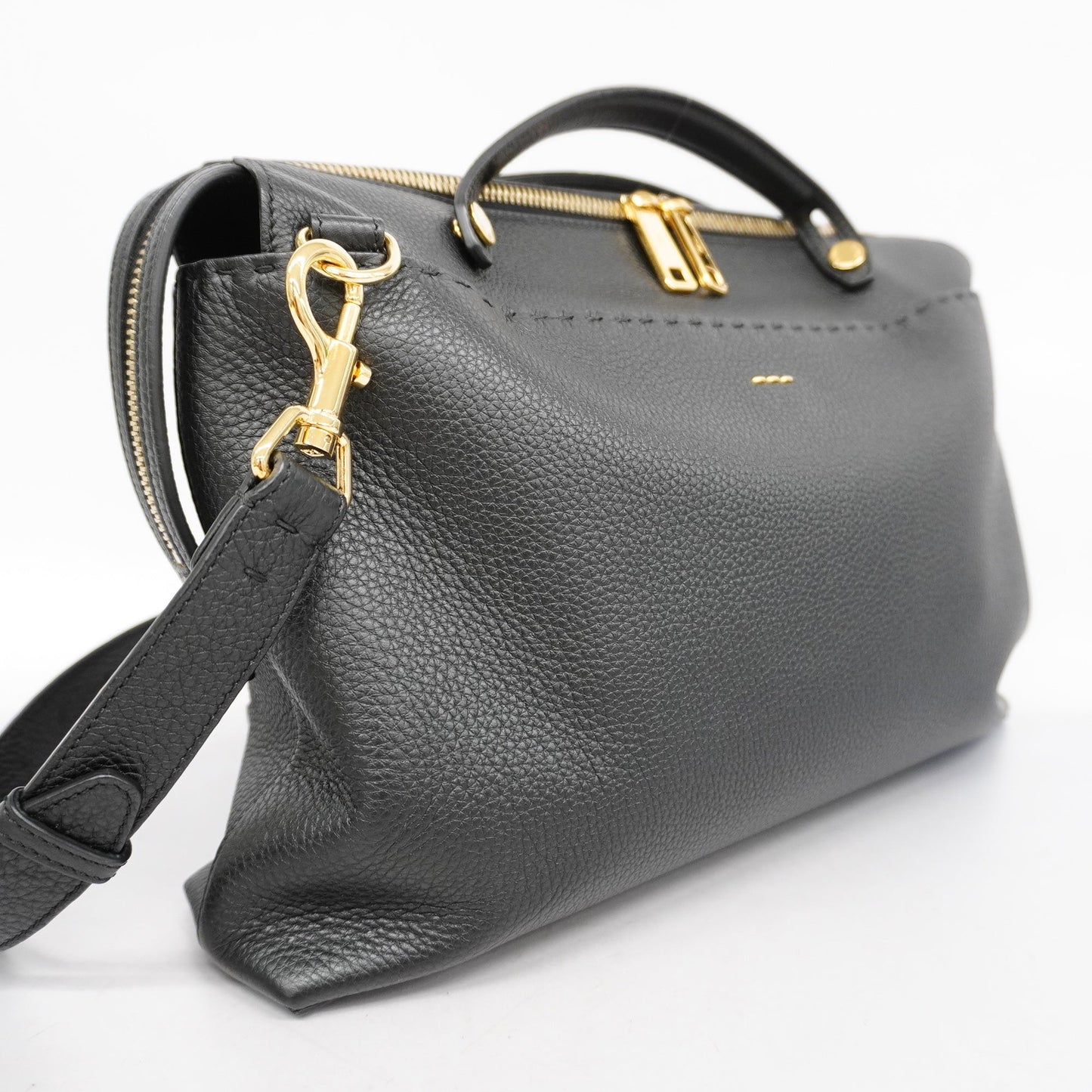 FENDIAuth 2way Bag By The Way Women's Leather Handbag,Shoulder Bag Black